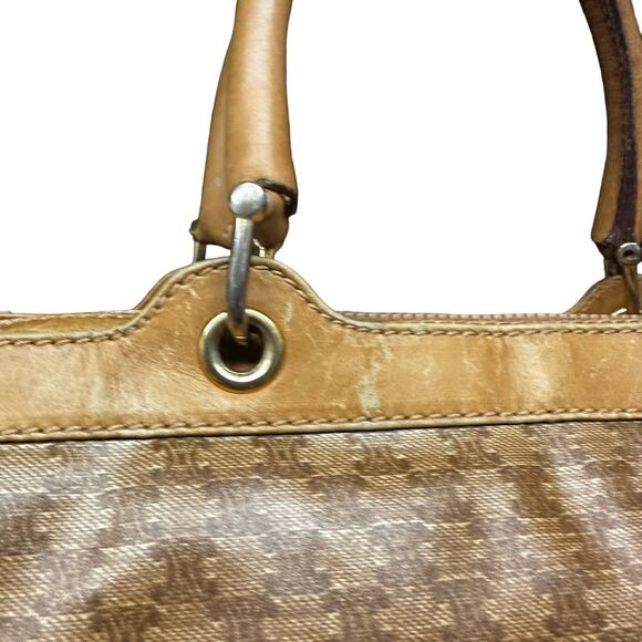 Celine Paris Tan Macadam Boston Handle Bag - Picture 9 of 16